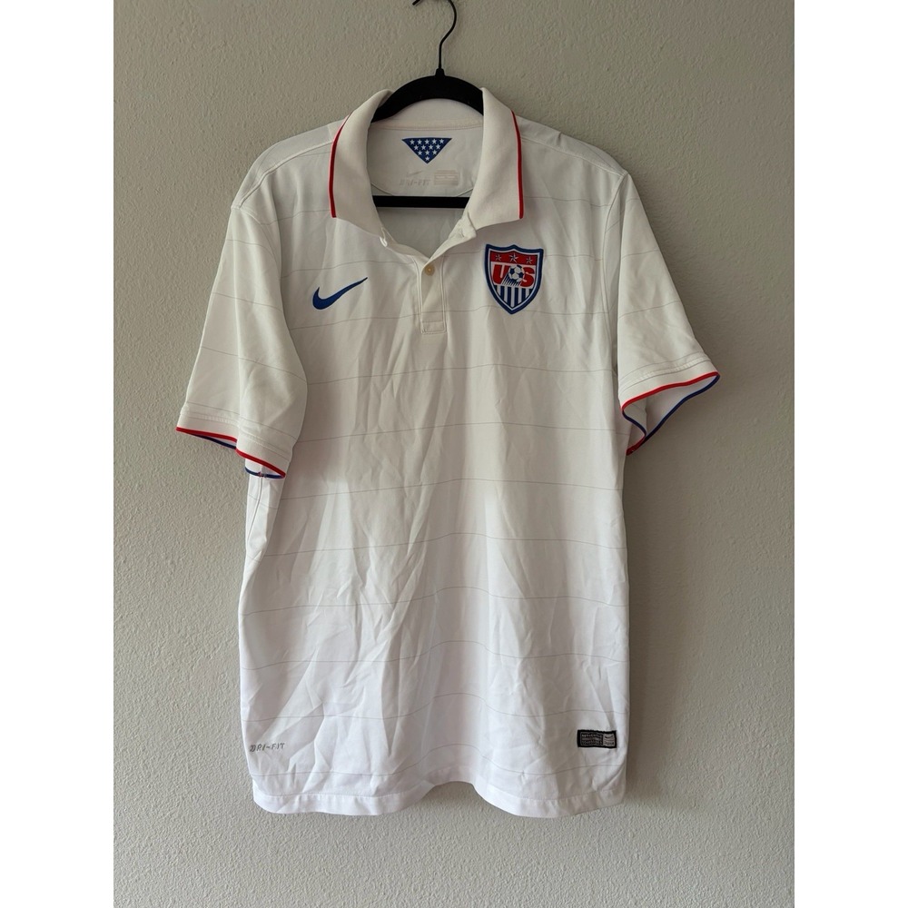 USA 2014 HOME FOOTBALL SHIRT SOCCER JERSEY NIKE 578024-105 sz XL MEN WHITE